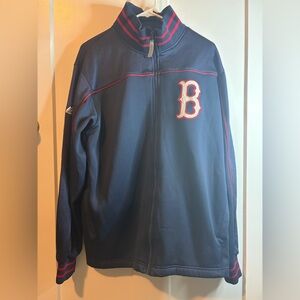 Majestic Navy Blue Red-Trim Full-Zip Men's Jacket